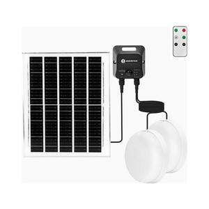 B.V. - Sada 2x LED solárne stropné svietidlo LED/3, 7V 12000 mAh IP65 + diaľkové ovládanie B1020135L vyobraziť