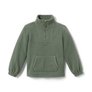 Mikina z mäkučkého flísu, olivovozelená vyobraziť
