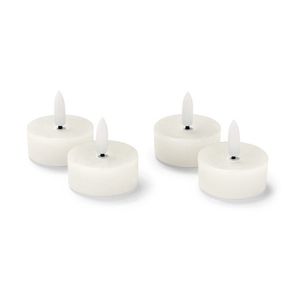 LED čajové sviečky z pravého vosku, 4 ks, krémovobiele vyobraziť