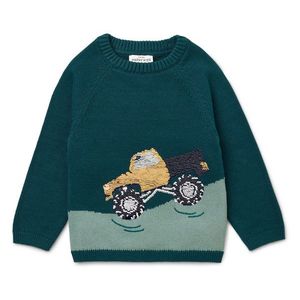 Detský pletený pulóver vyobraziť
