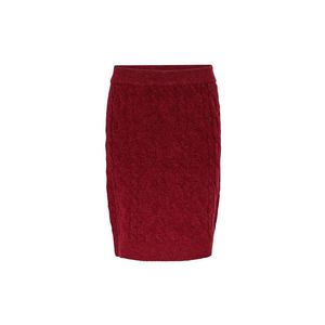 Pletená sukňa, červená vyobraziť