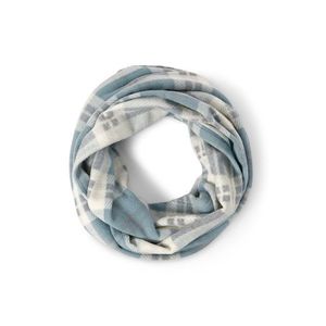 Kockovaný flísový dutý šál vyobraziť