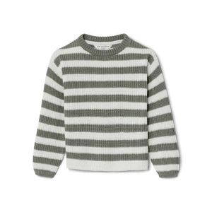 Detský pletený pulóver, prúžkovaný vyobraziť