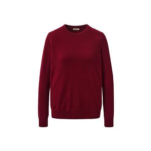 Pulóver z jemnej pleteniny s kašmírom, bordový vyobraziť