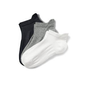 Profesionálne bežecké ponožky, unisex, 3 páry, čierne, biele, sivé vyobraziť