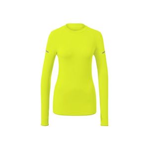 Funkčné tričko s dlhými rukávmi, neónovožlté vyobraziť