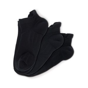 Športové ponožky, 3 páry, čierne vyobraziť