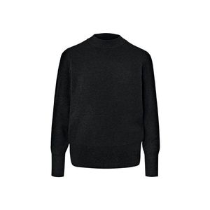 Pulóver z jemného úpletu, čierny vyobraziť