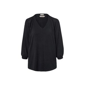 Tričko s nariasením, čierne vyobraziť