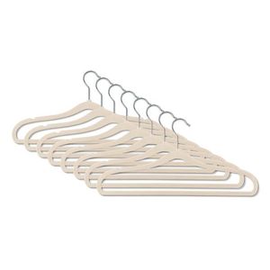 Extra úzke vešiaky na šaty, 8 ks, béžové vyobraziť