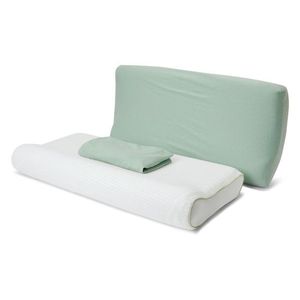 Džersejové poťahy na šijový vankúšik, 2 ks, zelené vyobraziť