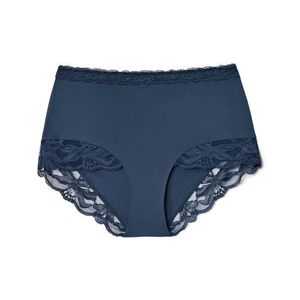 Nohavičky s vysokým pásom, modré vyobraziť