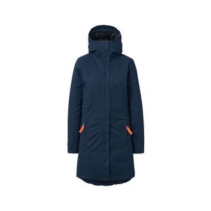 Termokabát, modrý s melírom vyobraziť