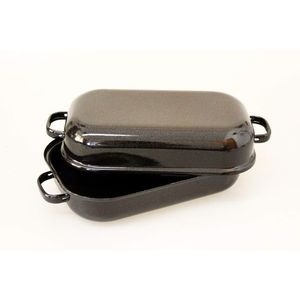 BELIS - Dvojpekáč smaltovaný čierny 30cm, 3, 1L vyobraziť