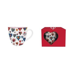 DUO - Hrnček 460ml COLORFUL HEARTS 3, v darčekovej krabičke, porcelán vyobraziť