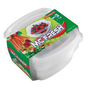 HEIDRUN - Dóza na potraviny štvorec MC Fresh ll 3ks x 1, 2L vyobraziť