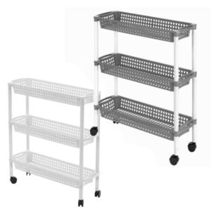 HEIDRUN - Vozík 3 poschodia na kolieskach vyobraziť