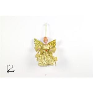 MAKRO - Anjel visiaci zlatý 15cm vyobraziť