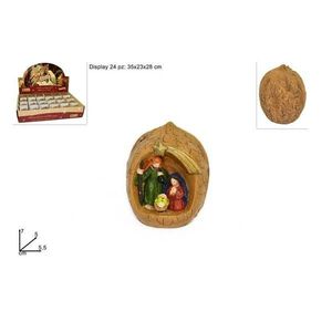 MAKRO - Betlehém v oriešku 6cm rôzne druhy vyobraziť