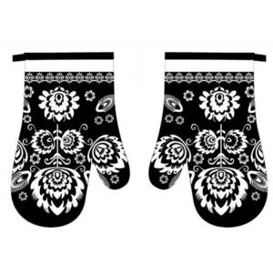 MAKRO - Chňapka kuchynská s magnetom Folk čierna biely vzor 2ks vyobraziť