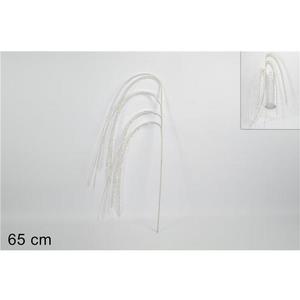 MAKRO - Dekorácia vianočná 65cm, biela zápich vyobraziť