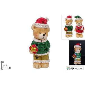 MAKRO - Dekorácia vianočná medveď 23cm LED rôzne druhy vyobraziť
