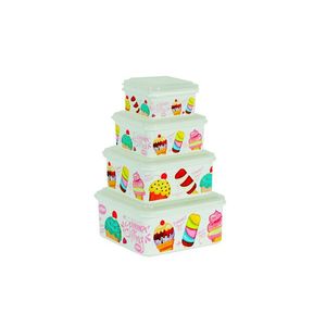 MAKRO - Dóza štvorcová sada 4ks, 1, 8L, 1L, 0, 5L, 0, 3L vyobraziť