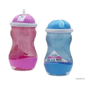 MAKRO - Fľaša športová so slamkou Kido rôzne farby vyobraziť