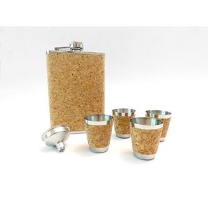 MAKRO - Fľaška / ploskačka 230ml a 4 poháre vyobraziť