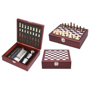 MAKRO - Fľaška nerezová a 2 poháriky v šachovej kazete vyobraziť