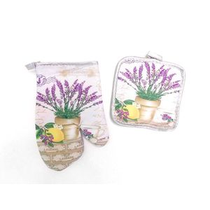 MAKRO - Kuchynská chňapka a rukavica Levanduľa vyobraziť