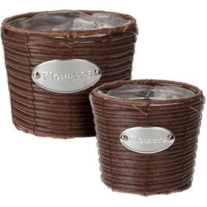 MAKRO - Kvetináč sada 2ks Red Brown vyobraziť