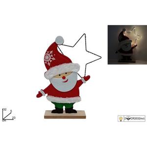MAKRO - Mikuláš s hviezdou LED 32cm vyobraziť
