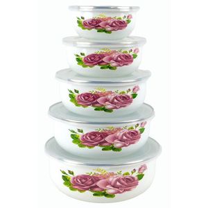 MAKRO - Miska s poklopom 5ks vyobraziť