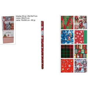 MAKRO - Papier vianočný 70x300cm rôzne dekory vyobraziť