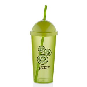 MAKRO - Pohár 700ml so slamkou Kivi vyobraziť