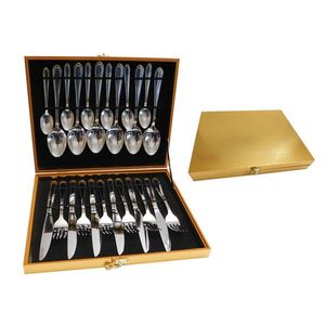 MAKRO - Príbor sada 24 dielna v zlatom kufríku vyobraziť