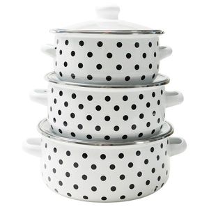 MAKRO - Sada hrncov s pokrievkou 3-dielna 16, 18, 20cm vyobraziť