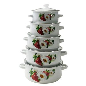 MAKRO - Sada hrncov s pokrievkou 5-dielna 16, 18, 20, 22, 24cm vyobraziť