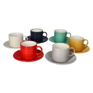 MAKRO - Šálka s podšálkou 180ml, 6ks vyobraziť