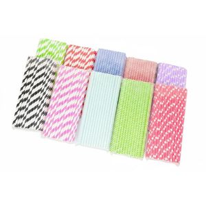 MAKRO - Slamky papierové 50ks rôzne farby vyobraziť