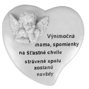 MAKRO - Srdce s anjelom 19x20cm vyobraziť