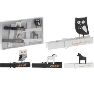 MAKRO - Štipce dekoračné 4ks vyobraziť