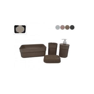 MAKRO - Súprava kúpeľňová 4ks rôzne farby vyobraziť