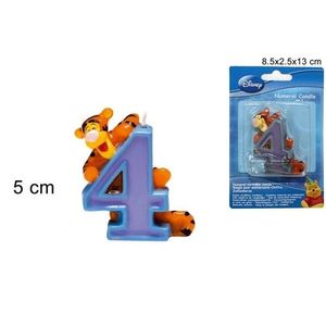 MAKRO - Sviečka číslica 4 Medvedík Pú vyobraziť