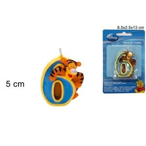 MAKRO - Sviečka číslica 6 Medvedík Pú vyobraziť