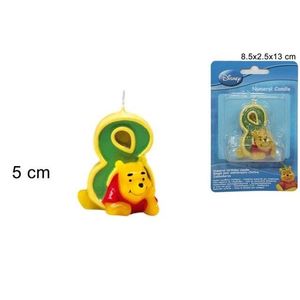 MAKRO - Sviečka číslica 8 Medvedík Pú vyobraziť