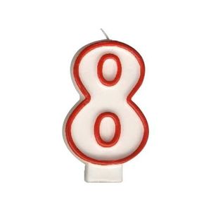 MAKRO - Sviečka číslo 8 vyobraziť