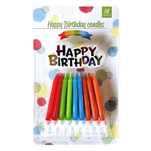 MAKRO - Sviečky tortové 18ks Color vyobraziť