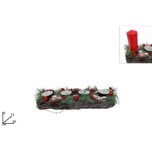 MAKRO - Svietnik adventný 50 x 9 x 13cm vyobraziť